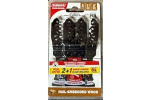 1-1/4 in. Demo Demon Universal Fit Bi-Metal Oscillating Blade for Nail Embedded Wood 2pk with 1-Carbide Blade (3-Pack) DOU125