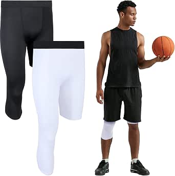 2 Packs One Leg Compression Tights for 