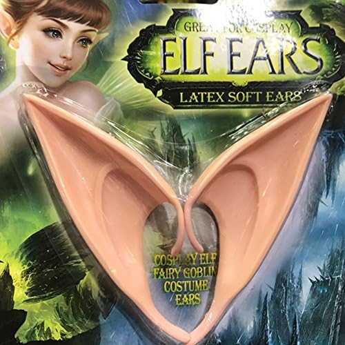 Addision 1 Pair Cosplay Masks Soft Fairy Pixie Elf Ears Accessories Halloween Party Pointed Prosthetic Tips Ear