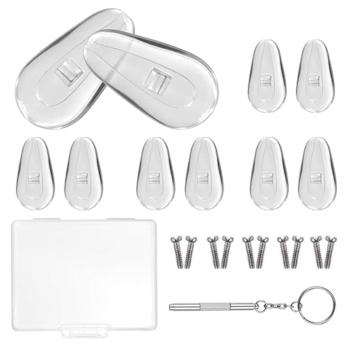 YR 15mm Soft Silicone Air Chamber Eyeglass Nose Pads, Eyeglass