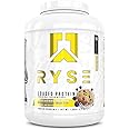 Ryse Loaded Protein Powder - Blueberry Muffin - 25g Whey Protein Isolate & Concentrate with Prebiotic Fiber & MCTs - Low Carb, Low Sugar, Digestive-Friendly - 54 Servings / 4 lb Tub