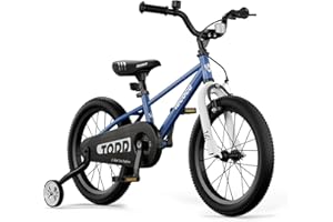 lecoco Kids Bike for Boys Girls, 14 16 18 Inch Children's Bicycle with Training Wheels Pedal Brakes Handbrake & Kickstand Training Bike for Kids and Toddler Multiple Color