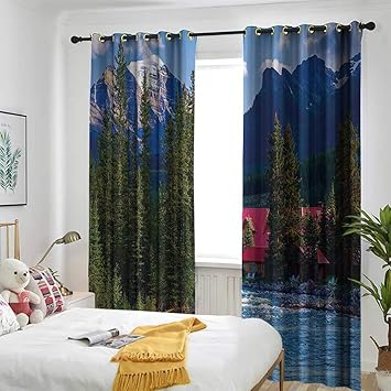 Amazon Com One1love Lake House Decor Window Curtains Pipestone