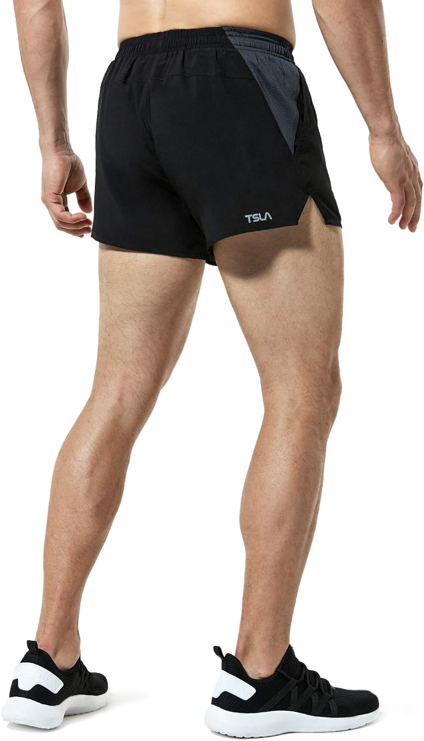 TSLA Men's Active Running Shorts, Training Exercise Workout Shorts, Quick Dry Gym Athletic Shorts with Pockets: Clothing