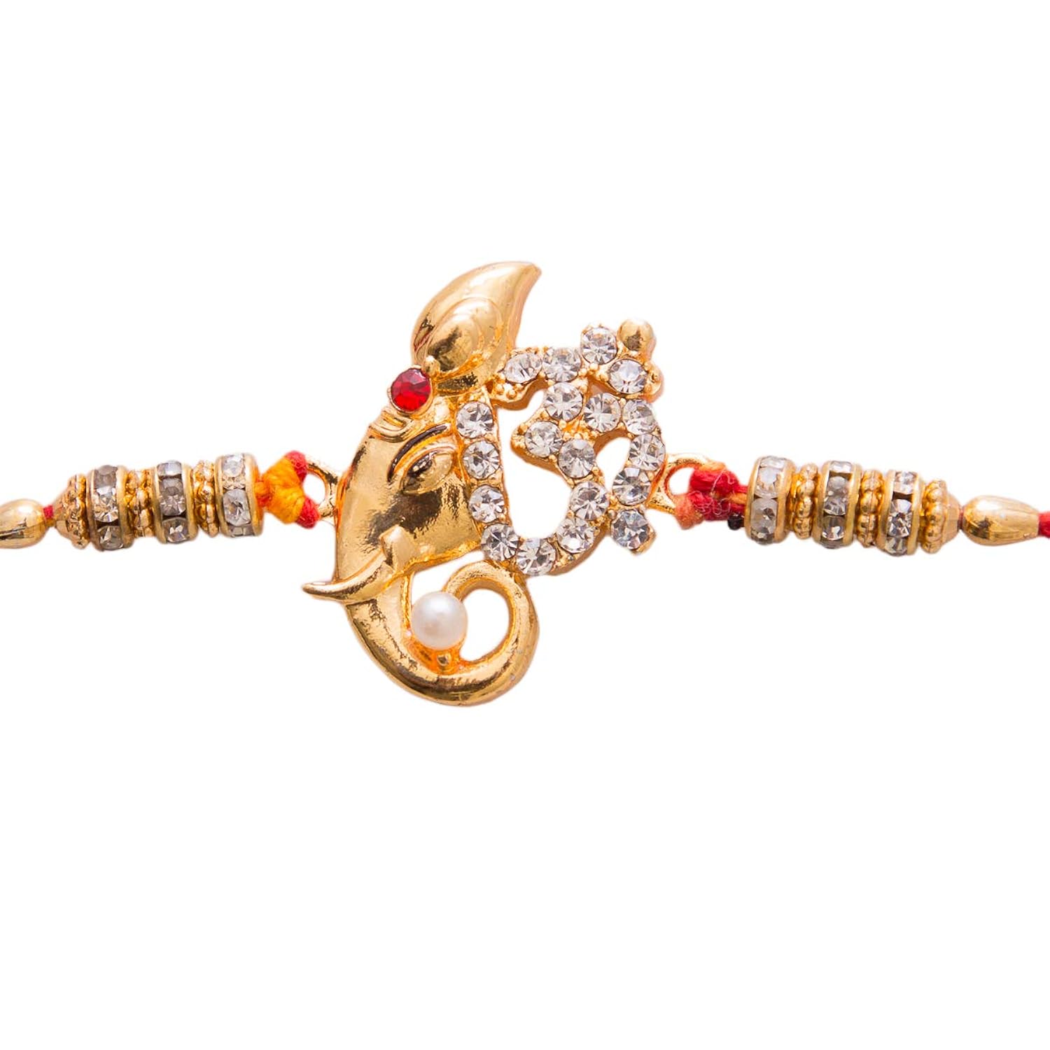 elegant rakhi/band for beloved brother- golden