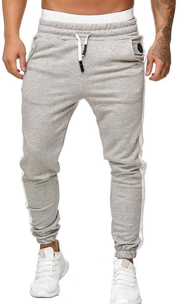 Mens Jogging Pants,Donci Fashion Striated Loose Comfortable Heat Preservation Long Shorts