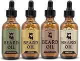 Striking Viking Beard Oil Variety Pack 4 x 0.66 fl oz Vanilla Sandalwood