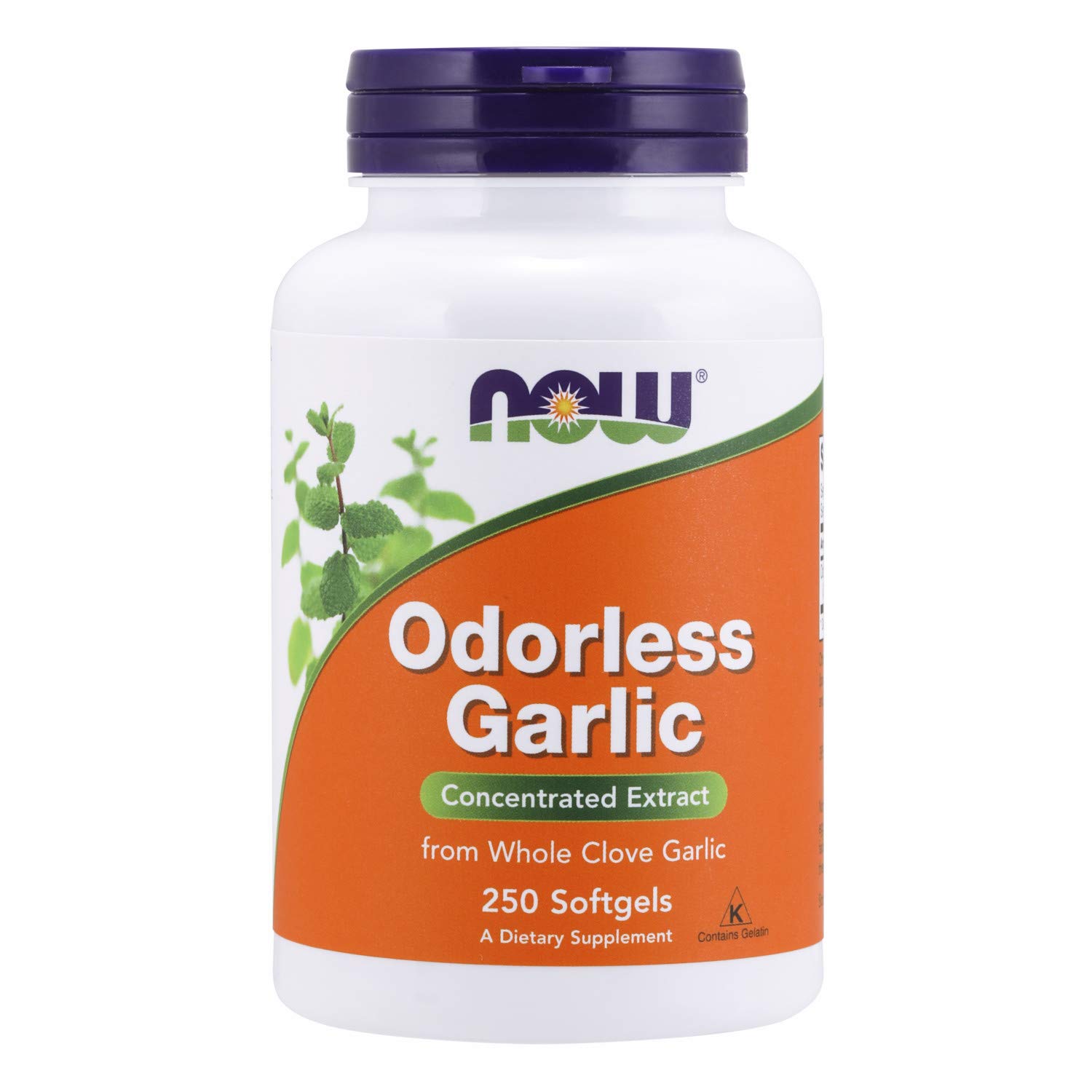 NOW Supplements, Odorless Garlic (Allium sativum), Concentrated Extract, 250 Softgels: Health & Personal Care