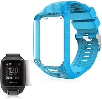 Correas de repuesto para Tomtom, versión actualizada de 2020 Tom Tom Watch Correa de silicona suave para reloj de Tom Adventurer/Runner 2/Runner ...