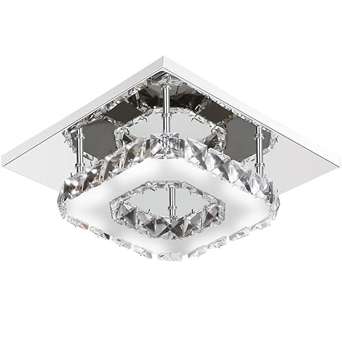 LED Crystal Ceiling Light 36 W Diamond Luster Style Brightness and