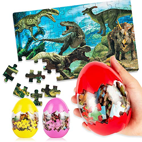 Uping 3er-Set Dinosaurier-Ei 180 Stück Dinosaurierei Ostereier Dinosaurier Puzzle Sicheres Material Für Kinder 3 – 6…