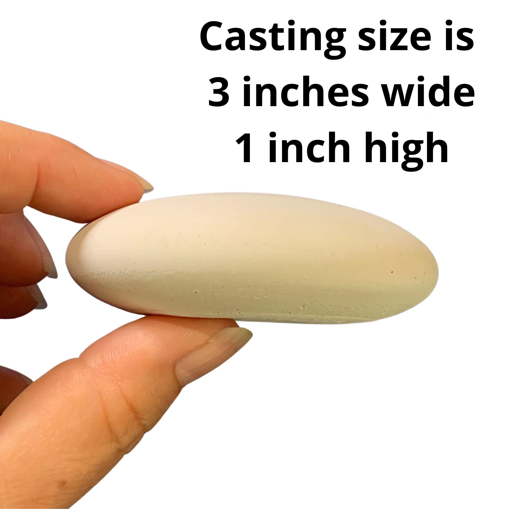 Silicone Mold for Making Stones with Dome Template - Design #3 by Happy Dotting Company - Round and Smooth for Dotting Rocks and Mandala Art DIY Crafts Painting Drawing - Gypsum and Cement Casting