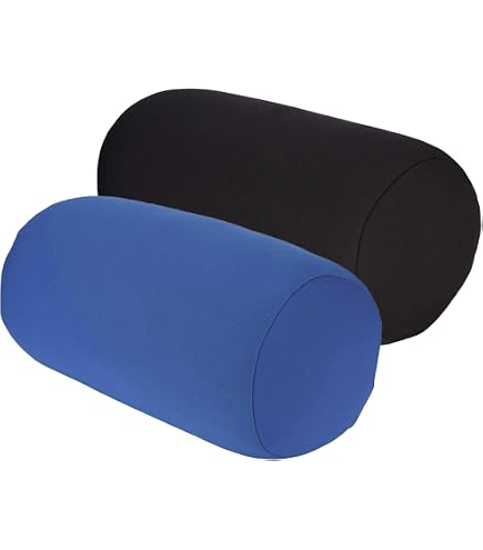 Bookishbunny Micro Bead Roll Bed Chair Cushion – Neck & Head Support Pillow (Blue)