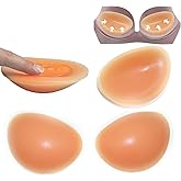 Majurphy Sticky Silicone Bra Inserts Pads,Breast Enhancer Push Up Bra Inserts,Chicken Cutlets Bra Insert, Bra Padding Insert
