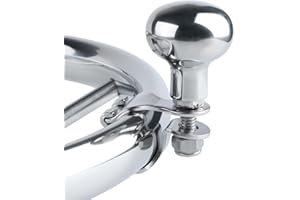Hoffen AISI 316 Stainless Steel Boat Steering Wheel Knob Marine Sport Maneuvering Knob Steering Spinner Knob Wheel Suicide Knob Swivel Universal