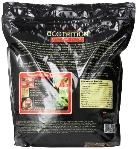 Ecotrition Essential Blend Food For Guinea Pigs, Resealable Bag - Thumbnail 3