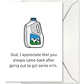 Funny Card for Dad | Happy Birthday, Father’s Day | from daughter, son, all of us | Bday gift for Father, Step Dad, Daddy | 40th 50th 60th 70th 80th