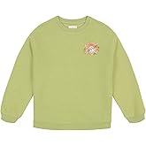 Billabong girls Long Sleeve Pullover Crewneck Sweatshirt, Soft French Terry Fleece, Relaxed Oversized Fit