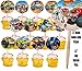 Party Over Here Blaze Monster Machines Monster Truck Cupcake Picks Double-Sided Images Cake Topper -12, Starla Zeg Stripes Darington Pickle Crusher Gabby AJ