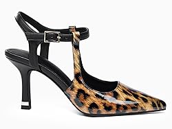 Coutgo Womens High Heels Closed Toe Stiletto Mary