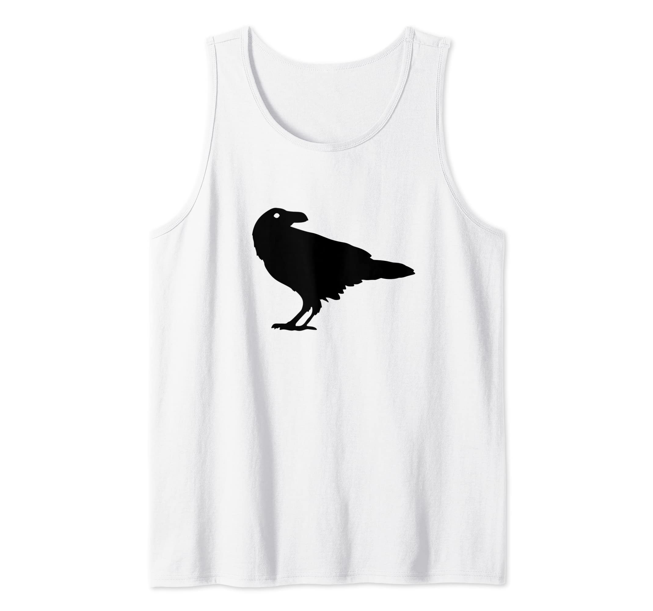 Goth black bird raven crow bird watcher birding Tank Top