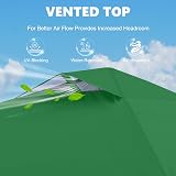 MasterCanopy 3x3M Pop-Up Gazebo Tent with One Sidewall Forest Green view 3