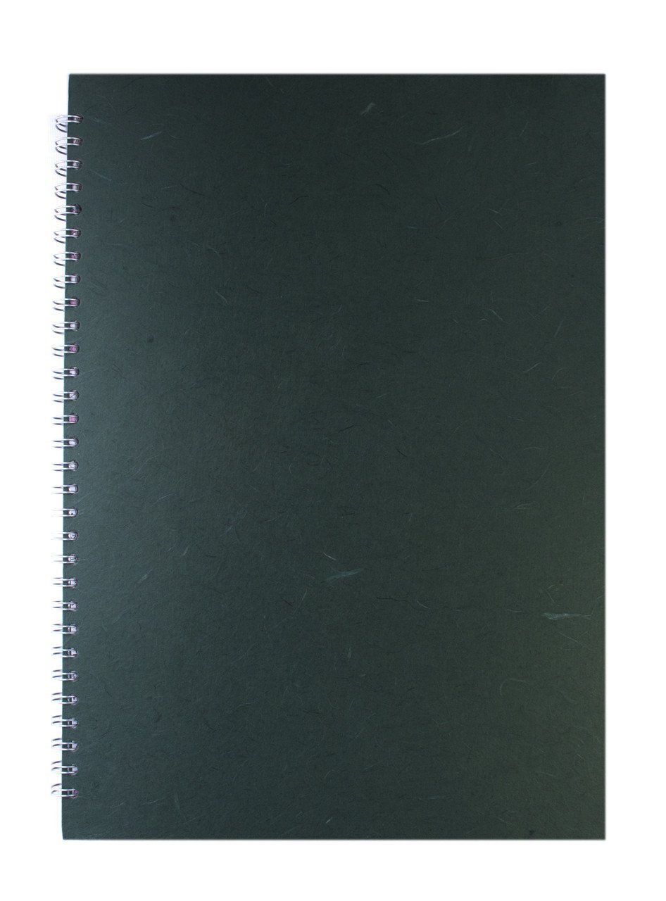 Pink Pig A3 Portrait Sketchbook | White Cartridge, 35 Leaves | Dark Green