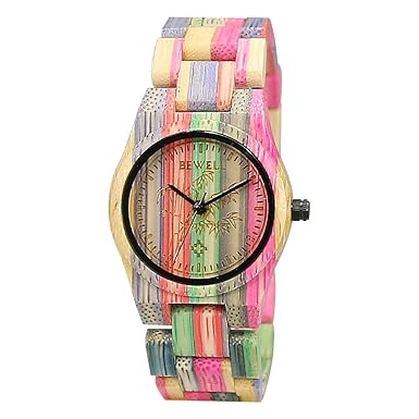 BEWELL Damen Uhr Analog Quarz mit Sonstige Materialien Armband BW105