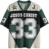 Graphic Tees Summer Novelty Women Men Oversized Jesus Christian Jersey