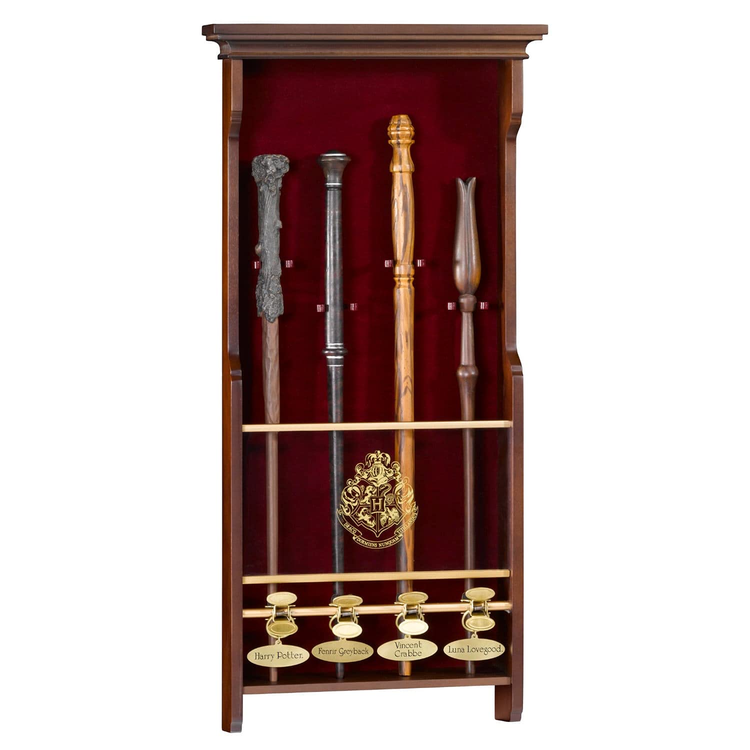 The Noble Collection Harry Potter 4 Wand Display - Wooden Display Case for 4 Wands (Not Included) - Officially Licensed Film Set Movie Props Gifts Merchandise