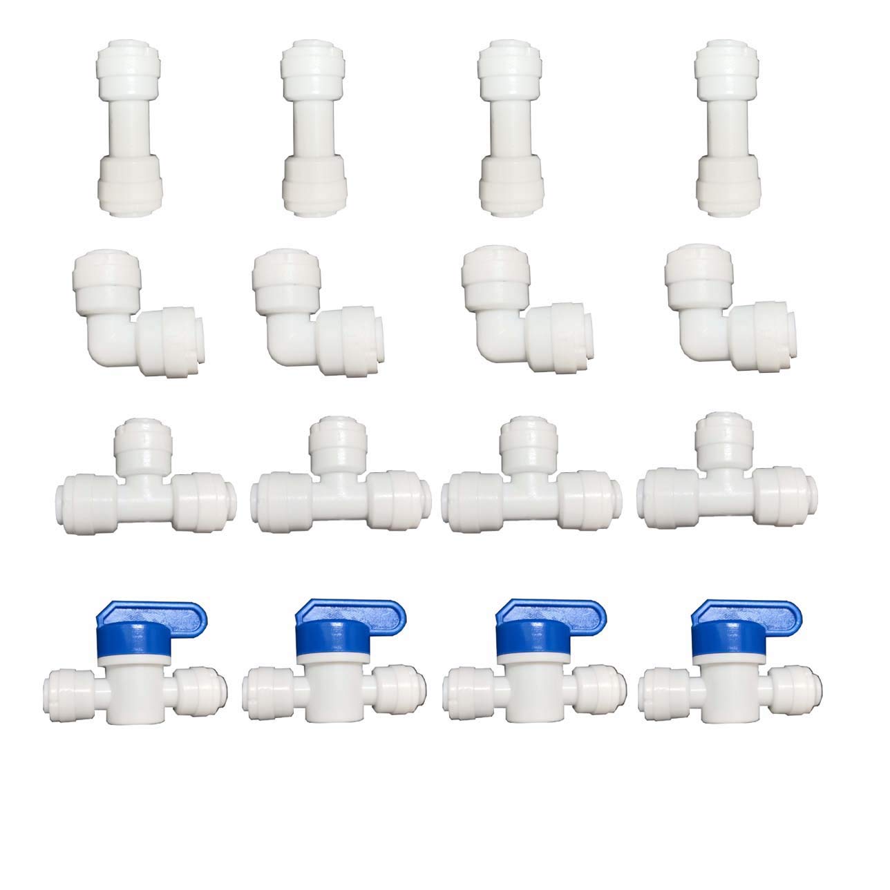 YZM 3/8" OD Quick Connect Push In to Connect Water Tube Fitting (3/8