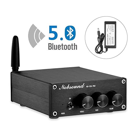 Nobsound NS-15G PRO Bluetooth 5.0 Digital Amplifier PCM5102A Decoding 100W×2 with Power Supply (NS-15G PRO)