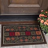 Ottomanson Ottohome Collection Rectangular Welcome Doormat (Machine-Washable/Non-Slip), Multicolor, 20" X 30"