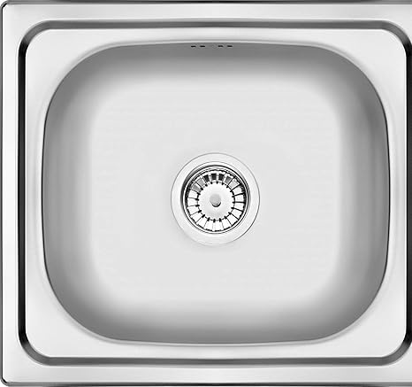 48x43cm Eckedelstahlspüle Aufbauspüle Spülbecken Spüle Küchenspüle