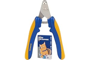 [PETHROOM] Cat Nail Clipper Trimmer for Indoor Cats with Circular Cut Hole (2mm) | Premium Sturdy Stainless Steel Blade Cat Claw | Safe, Easy, Accurate, Quiet & Fast | Avoid Overcutting