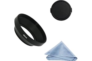 SIOTI 46mm Lens Hood, Matte Treatment Inside, Aluminum Material, Compatible with All Camera Lens S/C/N/F/O/P etc.(46mm)