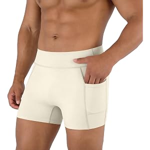 Mens Shorts 2026 Beach Vacation Trousers Classic Sport Pants Slim Fit Stretchy Workout Short Pants with Pockets