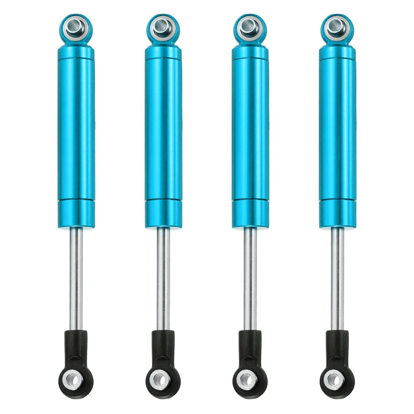 sourcing map 4 Pcs RC Shock Absorber 1/10 92mm Internal Spring Oil Shock Absorber Dampers for 1/10 RC Car Crawler Racing Truck Upgrade Parts, Sky Blue
