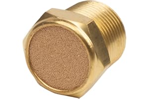 Bailey Industrial Hydraulic Cylinder Breather Vent - 40 Micron Filter - 1/2-inch NPT Thread, Brass Construction, Model BV-48, Part 237253,