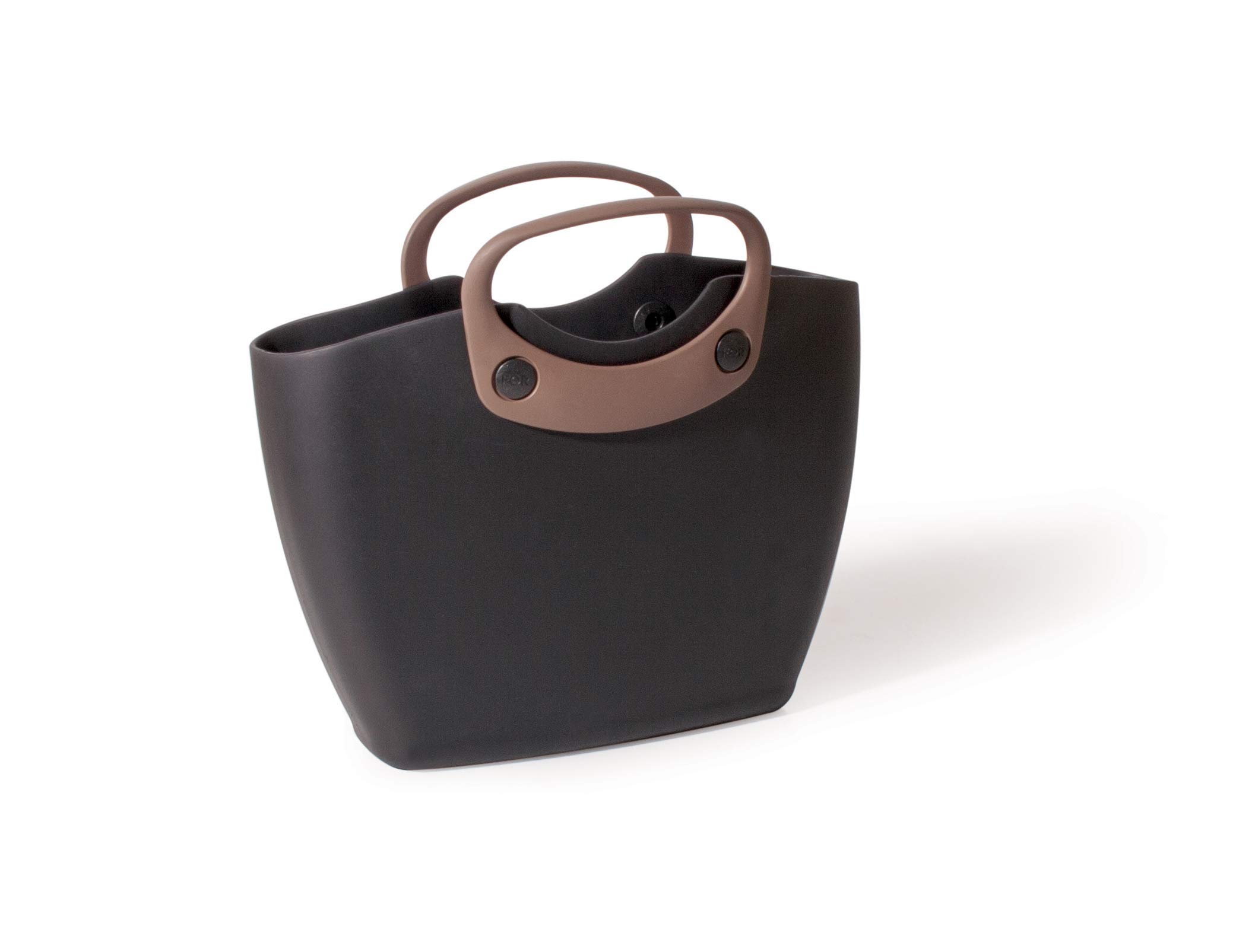 GF Garden, FOR The Living Bag 2, Handbag, in Plastic, with Short Handles, Semi-rigid Shell, colour Black, GF87000005