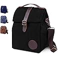 ASEBBO Insulated Lunch Bag for Women & Men (Black)