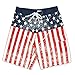 USA American Flag Distressed Mens Boardshorts