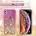 LK Case for iPhone Xs Max, [Gradient Quicksand Series] Glitter Liquid Floating Flowing Sparkle Flexible TPU Bling Diamond Clear Protective Case for Apple iPhone Xs Max - Gold