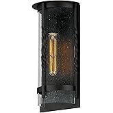 Maxim Lighting 30192CDBK I Foundry Collection 16 Inch One Light Outdoor Wall Sconce I Black Finish I Modern Contemporary Ligh