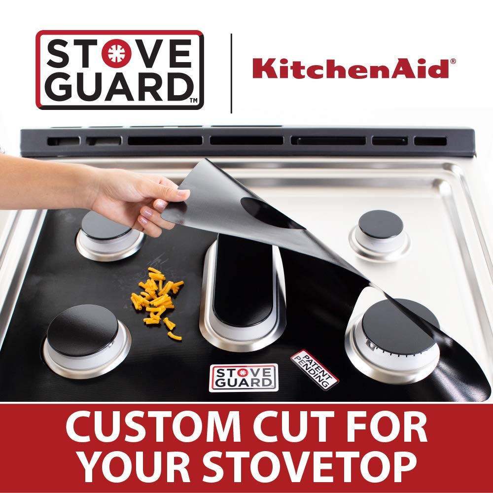 KitchenAid Stove Protectors - Stove Top Protector for KitchenAid Gas Ranges, Ultra Thin Easy Clean Stove Liner