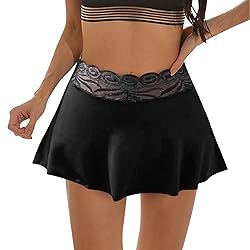 Women's Sexy See Through Sheer Micro Mini Skirt