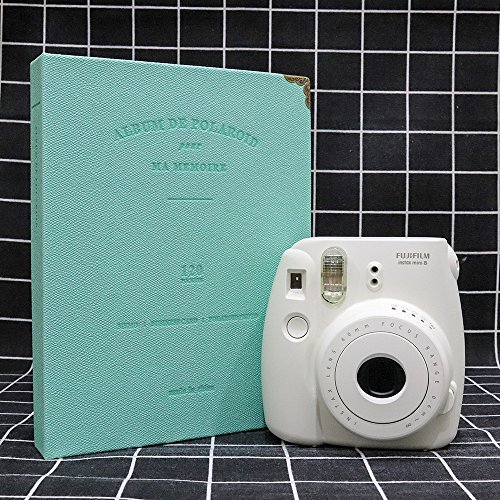 Ablus 120 Pockets Mini Photo Album for Fujifilm Instax Mini 7s 8 8+ 9 25 26 50s 70 90 Instant Camera & Name Card (Jade green)