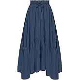 Scarlet Darkness Maxi Skirts for Women High Waist Renaissance Skirt Long Skirt with Pockets