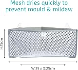 Munchkin High'n Dry Corner Bath Toy Organiser - Grey Storage Unit view 3