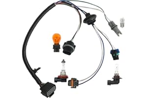 Wire Harness for High & Low Beam Headlight, Corner Lamp, & Marker Light with Bulbs (Compatible with Volvo VNL VN VNM 2004-201